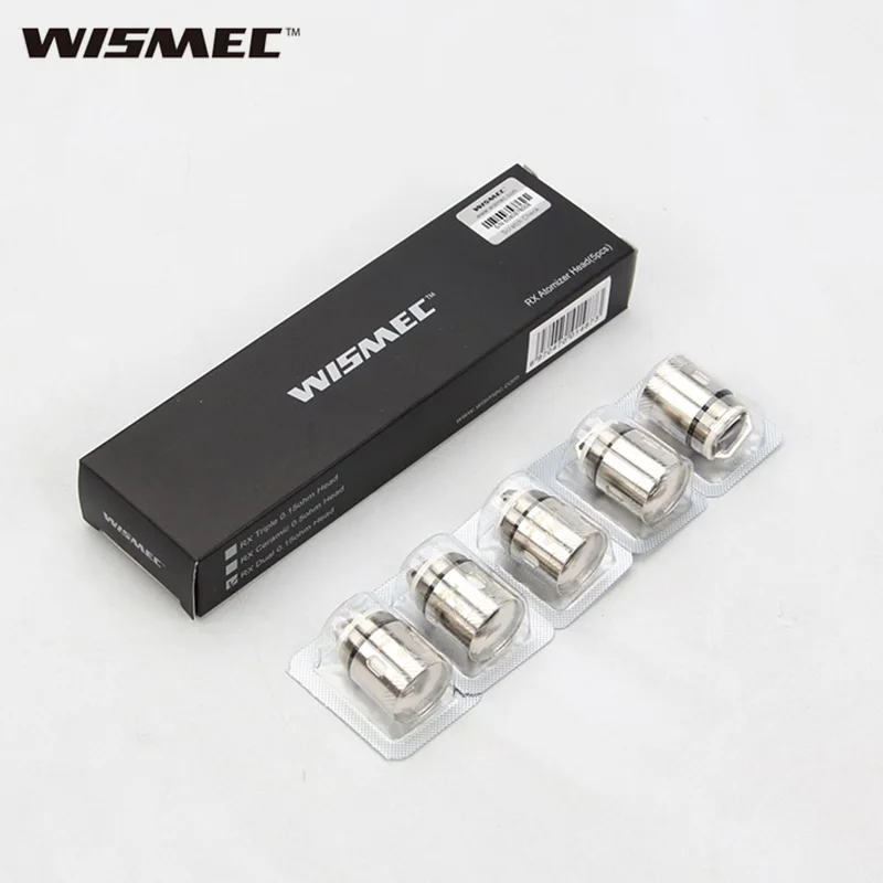 

5PCS Wismec RX Dual Coil Head 0.15ohm Replacement Coil E Cigarette Evaporator for REUX Atomizer