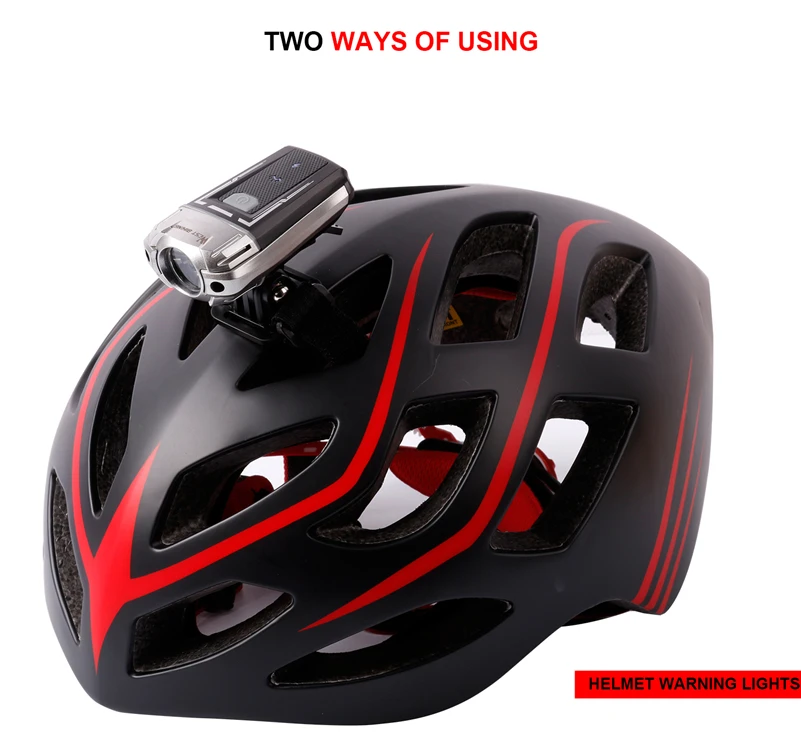 WEST BIKING зарядка через USB Батарея фара для шлема велосипедный руль Bicicleta огни супер яркий шлем Лампа безопасности фонарь