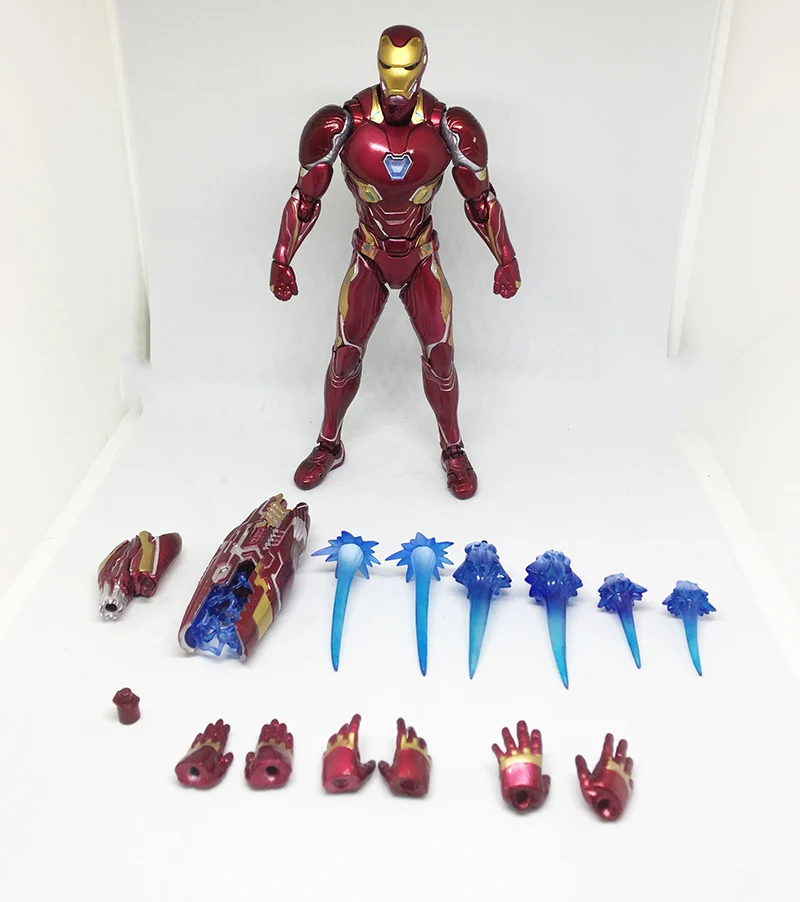 Мстители из фильма Infinity War 3 SHF Железный человек MK50 ПВХ фигурки игрушки куклы на