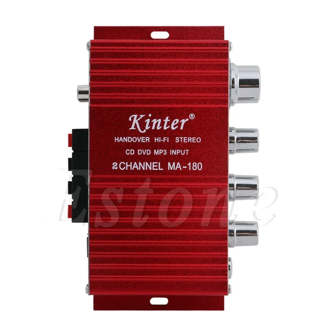 MA-180 DC12V 2-CH Mini Hi-Fi AMP Stereo USB Car Boat Audio Auto Power Amplifier