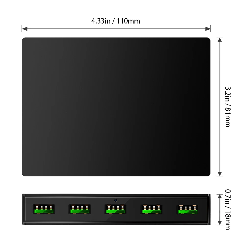 Quick Charge 3,0 5-Порты и разъёмы USB путешествия быстрый Зарядное устройство Универсальный Зарядное устройство Мощность адаптер для iPhone Tablet