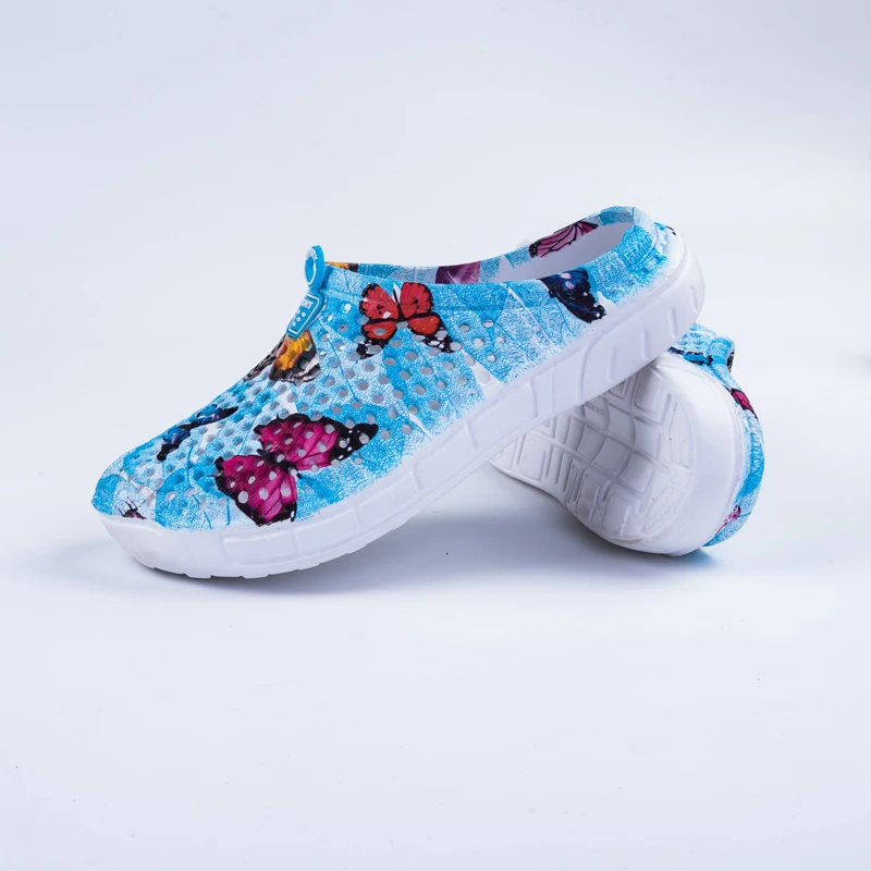 Г., летние женские сандалии для сада дышащая пляжная обувь для отдыха на открытом воздухе, открытые сабо, легкие шлепанцы для плавания - Цвет: 1616-lan