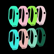 Модный силиконовый мягкий ремешок на запястье Lu mi nous, сменный Браслет для Xiaomi mi, 4/3, для хранения энергии, блестящие подарки