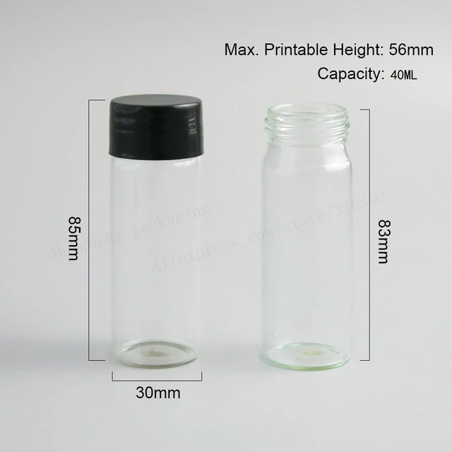 Acopa 40 oz. Clear Glass Water Bottle - 12/Case