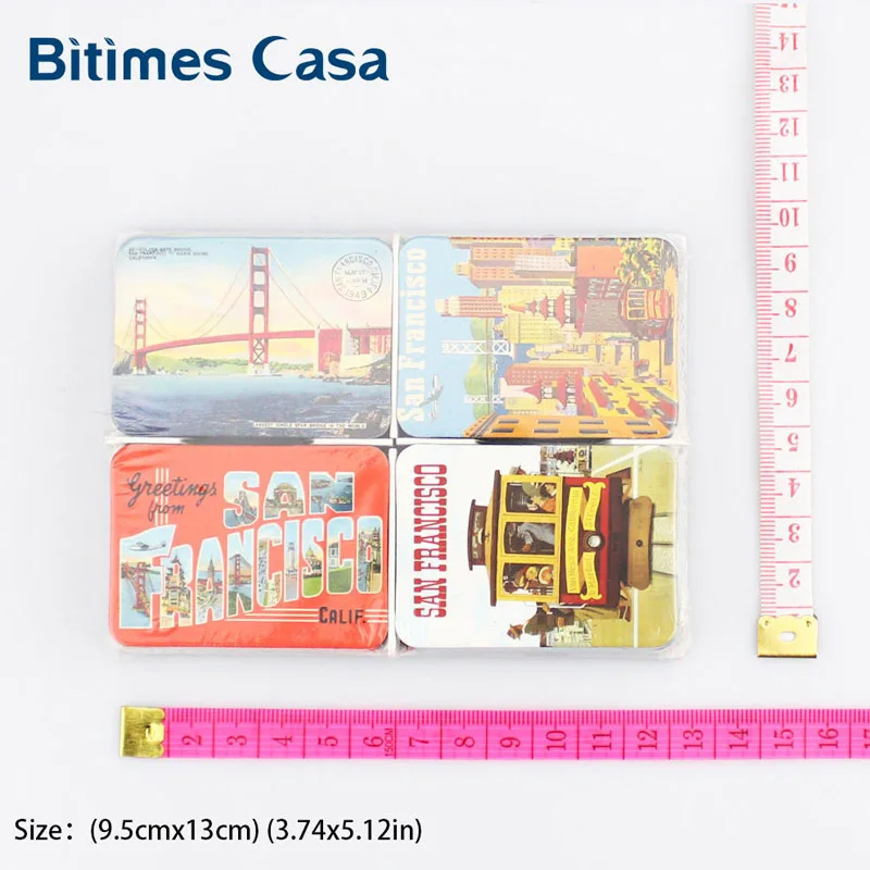 Набор магнитов для холодильника Bitimes 24 шт. сувениры Золотые ворота мост домашний