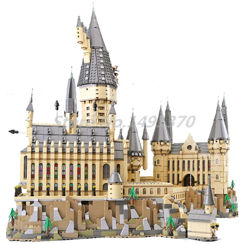 

The Harry Movie Series Potter Building Blocks Hogwarts Castle Sets Bricks 71043 Model Toys For Children Gifts Lepin 16060