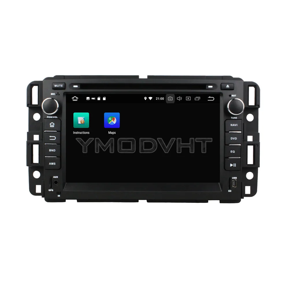 Cheap YMODVHT 7inch Android 8.0 Octa Core PX5 4GB RAM 32GB ROM Car DVD Player Radio Stereo GPS For GMC 2016 4