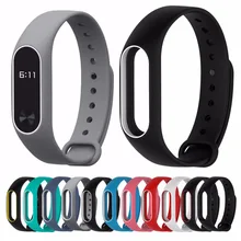 Replace Strap for Xiaomi Mi font b Band b font 2 MiBand 2 Silicone Wristbands for