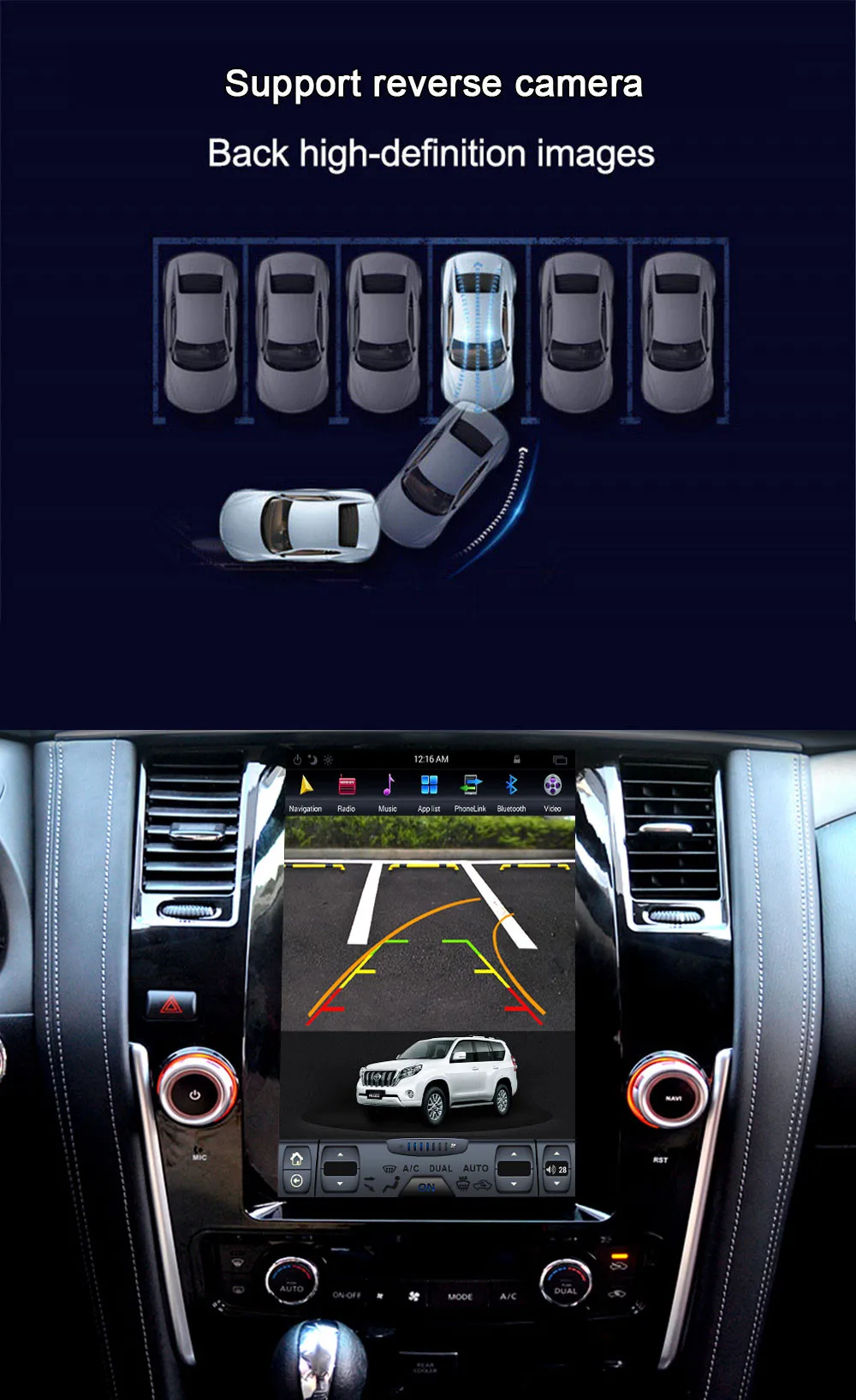 Cheap 12.1"Tesla style Silver Android 6.0 Car GPS Map Navigation For NISSAN PATROL 2010-2018 multimedia radio tape recorder No dvd 18