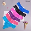 Strings Sexy en dentelle pour femmes, 8 couleurs, lingerie, string, sous-vêtements, slips pour dames, dos en T, 1 pièce/lot, 169 ► Photo 1/4