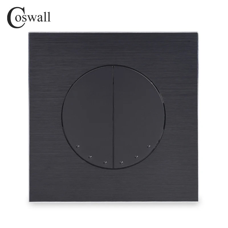Coswall Luxurious 2 Gang Crossover Conmutador Cross Switch Intermediate