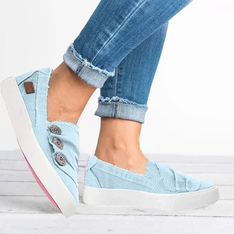 women slip on sneakers shallow loafers vulcanized shoes