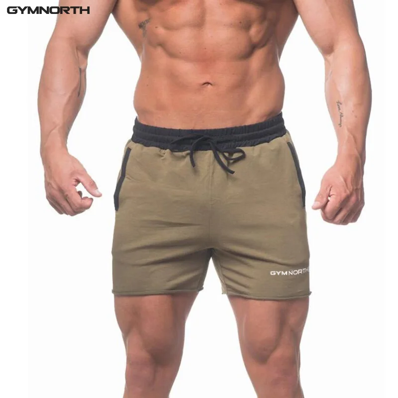 GYMNORTH 2018 мужские шорты, брюки, хлопковые спортивные брюки, шорты для фитнеса, шорты для бега, повседневные спортивные шорты для мужчин, 4 цвета