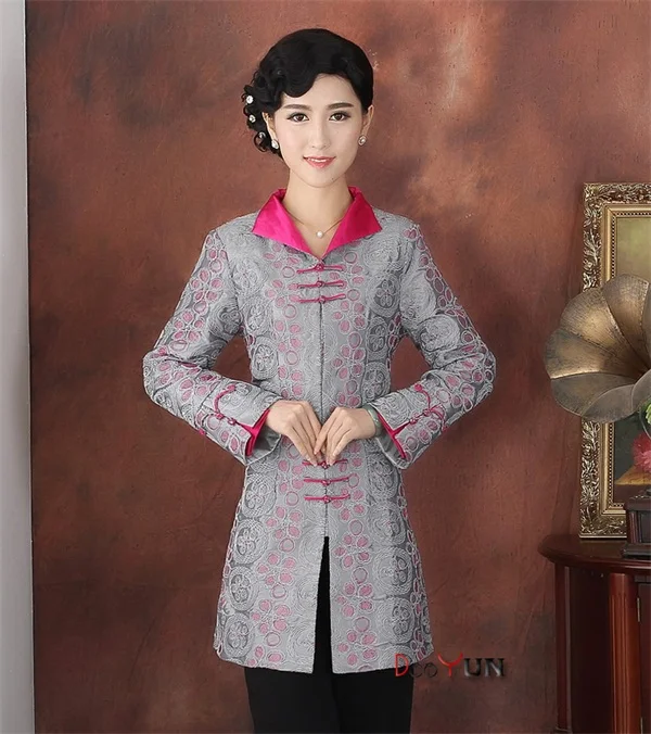 Новинка; ярко-Розовое женское атласное пальто на пуговицах; длинная куртка с аппликацией в виде цветка; классическая одежда для мамы; Размеры S-XXXL