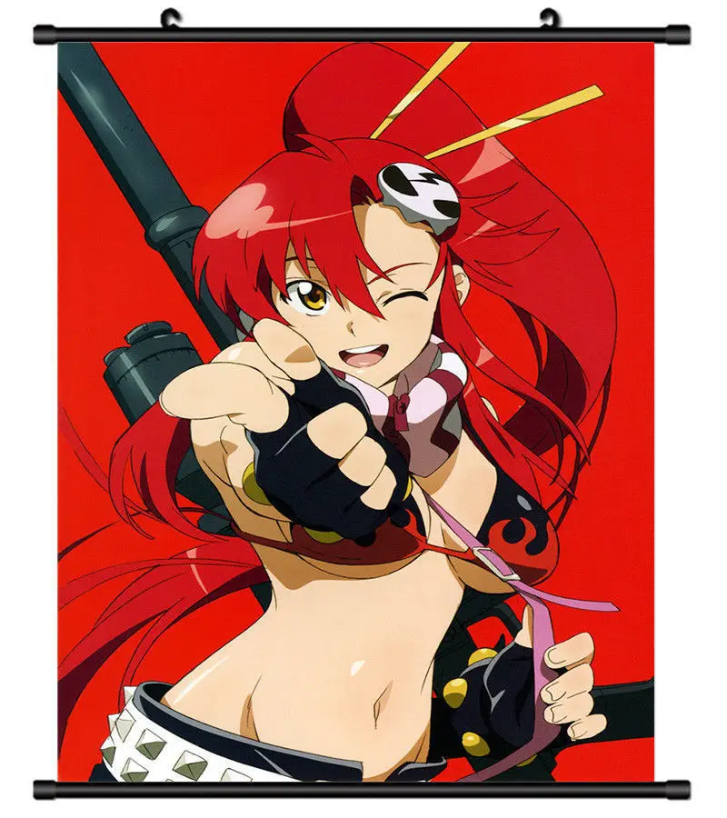 Tengen Toppa Gurren Lagann Аниме Манга домашний декор плакат настенная прокрутка|Рисование и