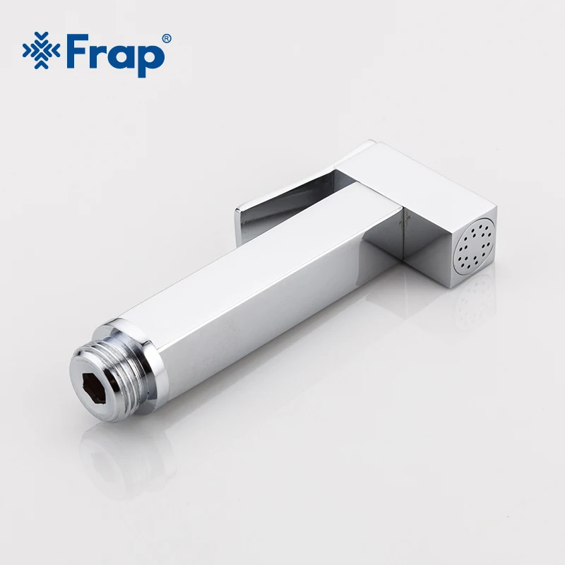 Frap new Solid Brass Chrome Handheld Bidet Toilet Portable Bidet Shower Set With Hot and Cold Water Bidet faucet Mixer F7504