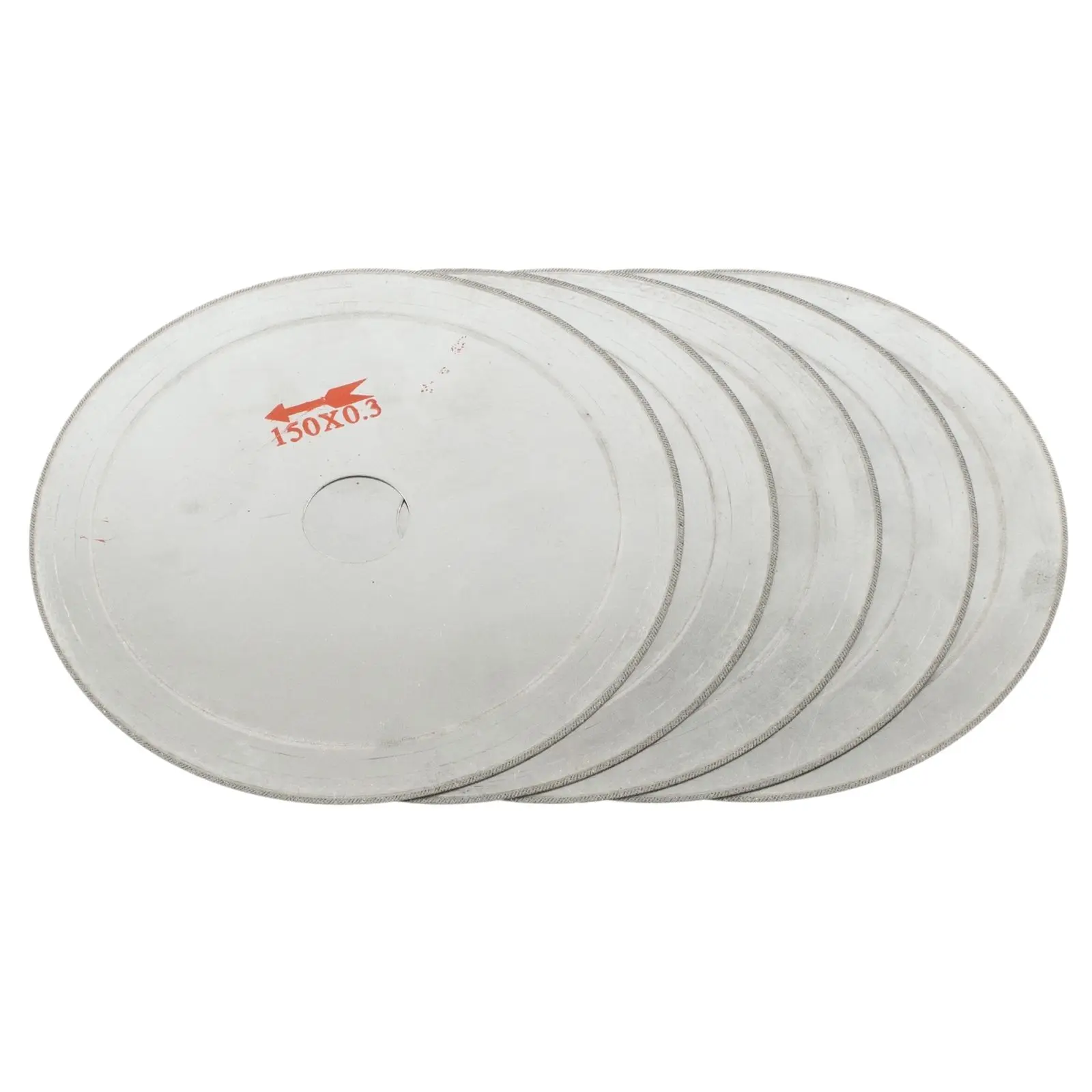 5Pcs 6" inch Ultra thin Diamond Lapidary Saw Blade Cutting Disc Bushing