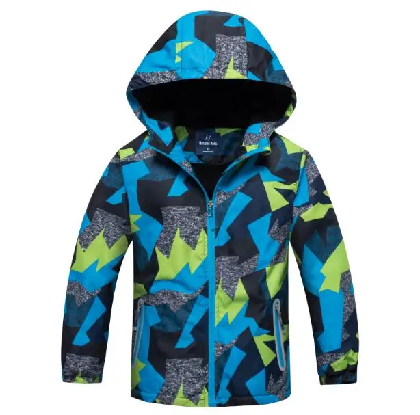 Детская верхняя одежда для мальчиков, пальто Новинка года, модные весенние водонепроницаемые ветрозащитные куртки с капюшоном для мальчиков возрастом от 3 до 12 лет, брендовая детская спортивная одежда - Цвет: H605