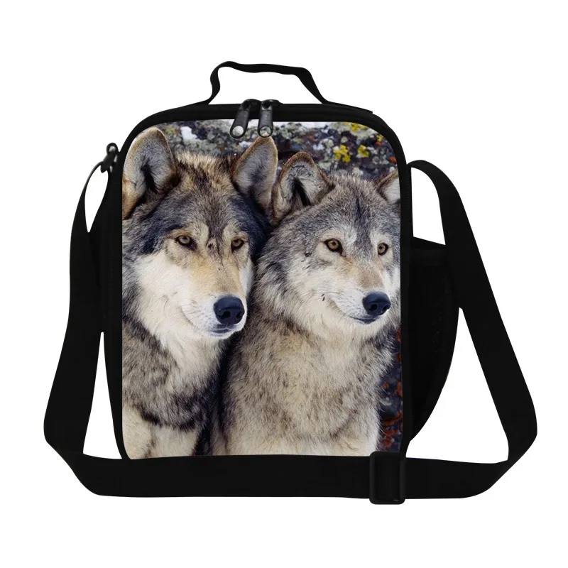 Крутой Кот животных Дизайн Ланч-мешок для детей, изолированный Ланч-бокс сумка для мальчика сумка-холодильник для пикников для девочек тепловой мешок