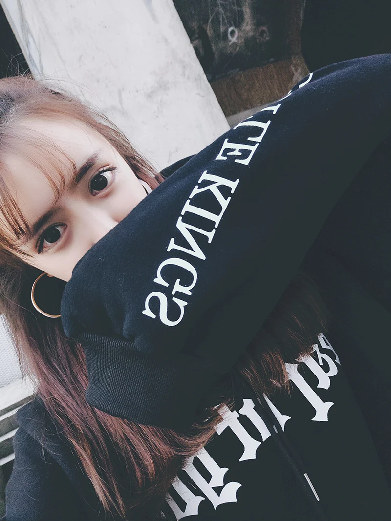  Woman Fashion Hoodies Sweatshirts 2019 Korean Style Ulzzang Harajuku Hoodie Women Casual Letter Pri