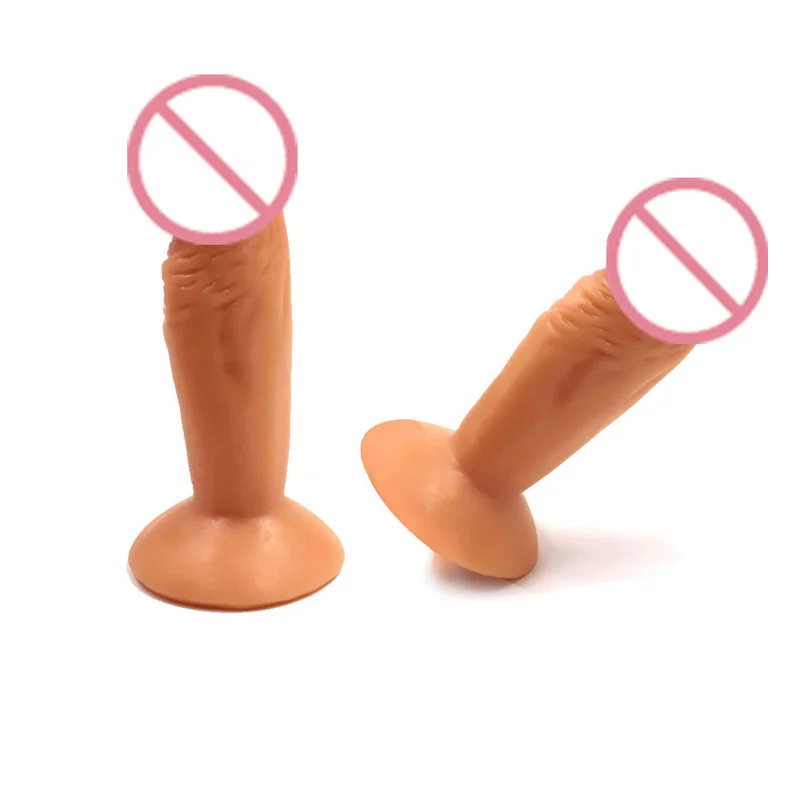 Female Masturbator Artificial font b Dildos b font realistic Flexible Penis with Suction Cup Medical PVC