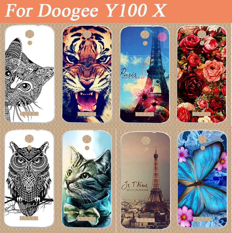 Новый шаблон Чехол Для DOOGEE Y100X DIY красочный мягкий чехол из TPU Y100 X задняя крышка с