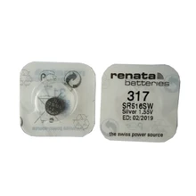2pcs/lot Renata LONG LASTING 317 SR516SW SR62 D317 V317 Watch Battery Silver Oxide Batteries Free Shipping