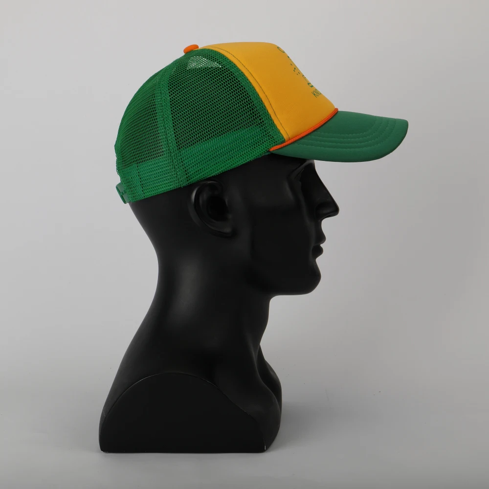 2019 Strange Things Dustin Hat Retro Mesh Trucker Cap Yellow Green 85 Know Where Adjustable Cap Gifts Halloween (5)