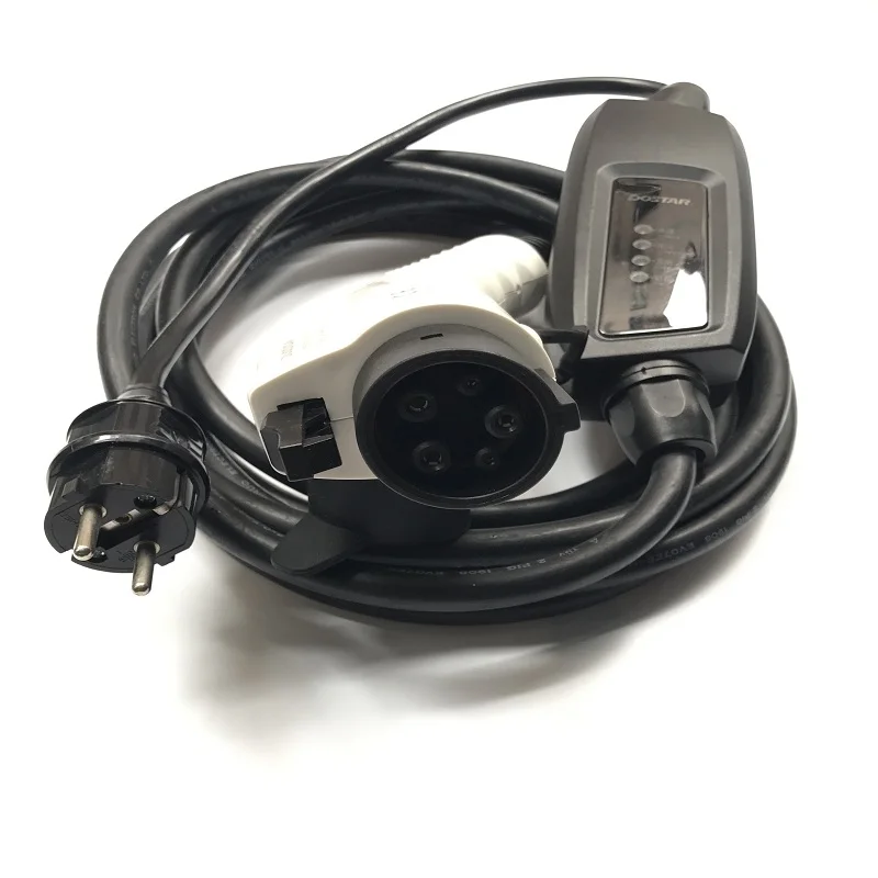 16A J1772 EVSE EV вилка level1 зарядное устройство тип 1 schuko 5 м кабель для электрического