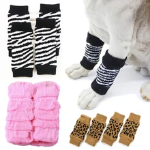 4Pcs/set Winter Pet Creative Warm Leg Protector Dog Cat Puppy Cotton Warm Leg Warmer Socks Winter Pet Knee Socks Supplies