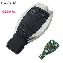 

Okeytech 433Mhz 3 Button New Keyless Entry Smart Car Remote Key For Mercedes Benz 2000+Auto Accessories Remote Control NEC&BGA