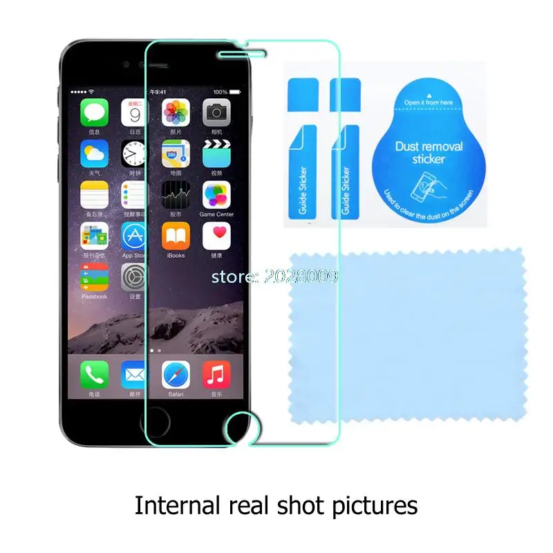 Free Fedex 2000pcs/lot 2.5D 0.3mm 9H Toughened Tempered Glass Screen Protector for iPhone 6 Cover 4.7inch Protective Film