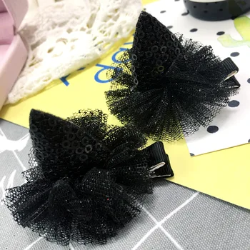 

Lovely Girls Cat ears Hair Clip Sequins Barrettes Hairpins Women Hair Accessories Cute Princess Headdress Children Gift