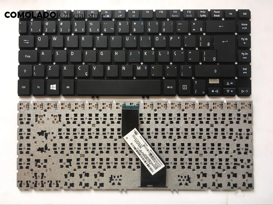 

BR Brazil Keyboard for Acer for Aspire V5-472G V5-432 V5-433 V5-473 473G 452G black without frame keyboard BR Layout