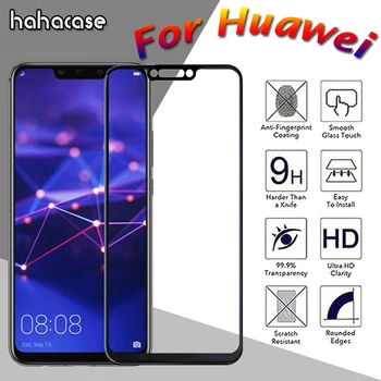 

50pcs Printing Hard Edge Screen Proetcor Tempered Glass For Huawei Mate 20 10 Pro 20X Y9 Y5 2019 Nova 5i HD Explosion-proof