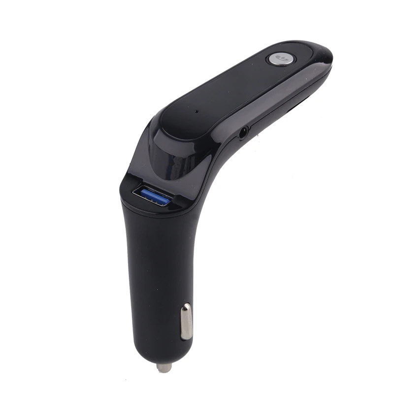S7 Bluetooth FM передатчик 4-в-1 Hands Free Беспроводной AUX FM модулятор Автомобильный комплект MP3 аудио плеер SD USB ЖК-дисплей аксессуары для автомобильного зарядного устройства - Название цвета: Черный