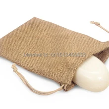 100 шт/партия CBRL джутовые/льняные сумки на шнурке и мешочек для аксессуаров/кольца/мыши, различные цвета, размер на заказ