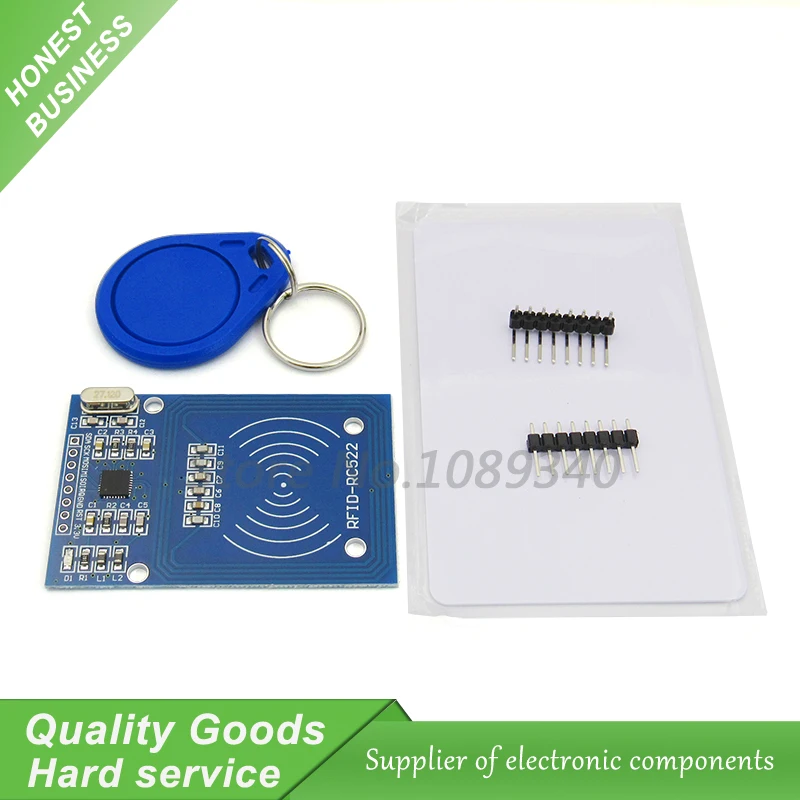 

1pcs MFRC-522 RC522 mfrc 522 RFID RF IC card inductive module with free S50 Fudan card key chain MFRC522 For Arduino