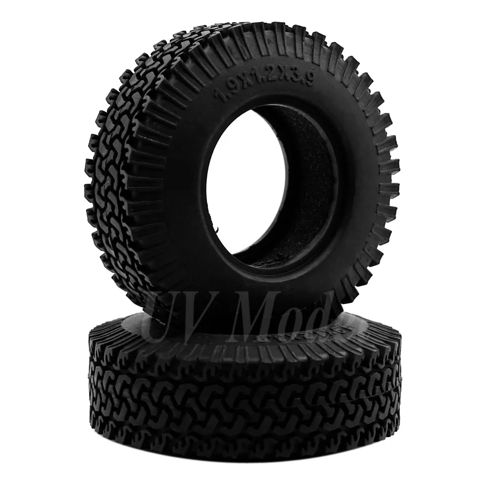 4Pcs RC 1:10 Crawler Beadlock Wheels Tire 1.9 Inch Wheel Rim Tire 98mm Wheel Tyre For RC Car Tamiya Truck F350 RC4WD Axial SCX10