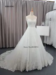 Настоящая фотография 2017 халат де Mariage свадебные онлайн v-образным вырезом индивидуальный заказ качество свадебное платье vestidos de Novia с