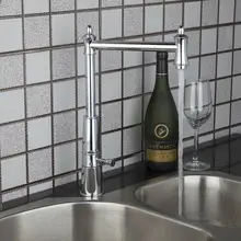 Привет Современный Кухонный Кран Cozinha Torneira 92453-1/99 Поворотный Бортике Одно Отверстие Chrome Смесители, Смесители & Краны