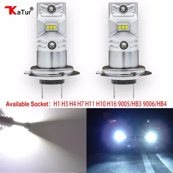 

2pcs H1 H3 H4 H7 H8/H11 H10 5202 9005/HB3 9006/HB4 Led Bulbs Auto Fog Lights CSP Chip Driving Running Driving Light 6500K White