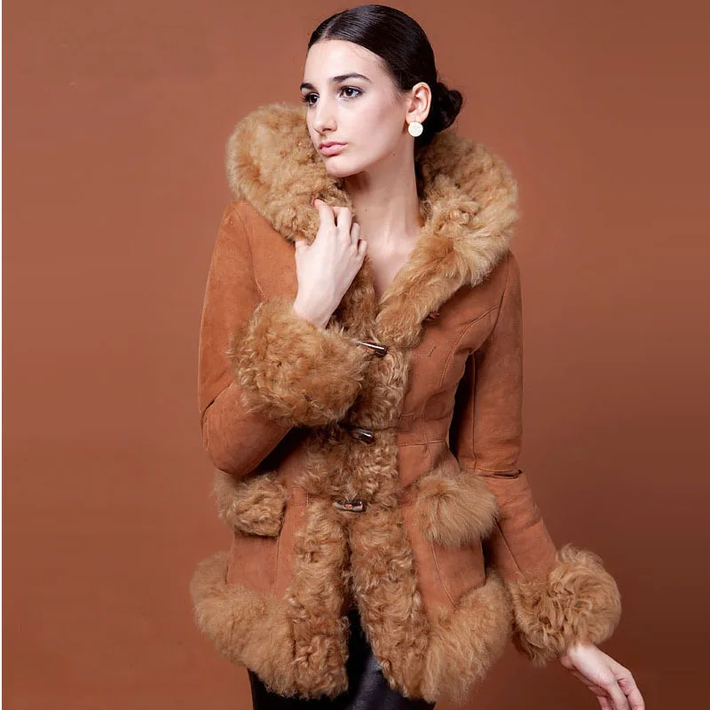 Aliexpress.com : Buy New Genuine Sheepskin Shearling Lamb Fur Coat