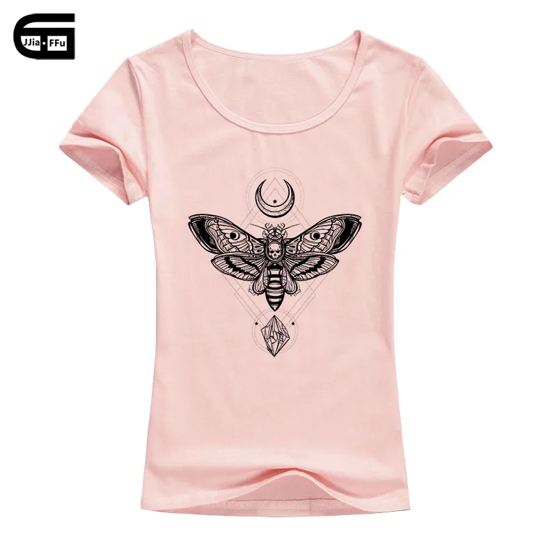 

Funny T-shirt Women's Insect Moth T Shirt Cotton Moth by SvenHorn Tshirts for Women Fashion Tops Tee Female B10