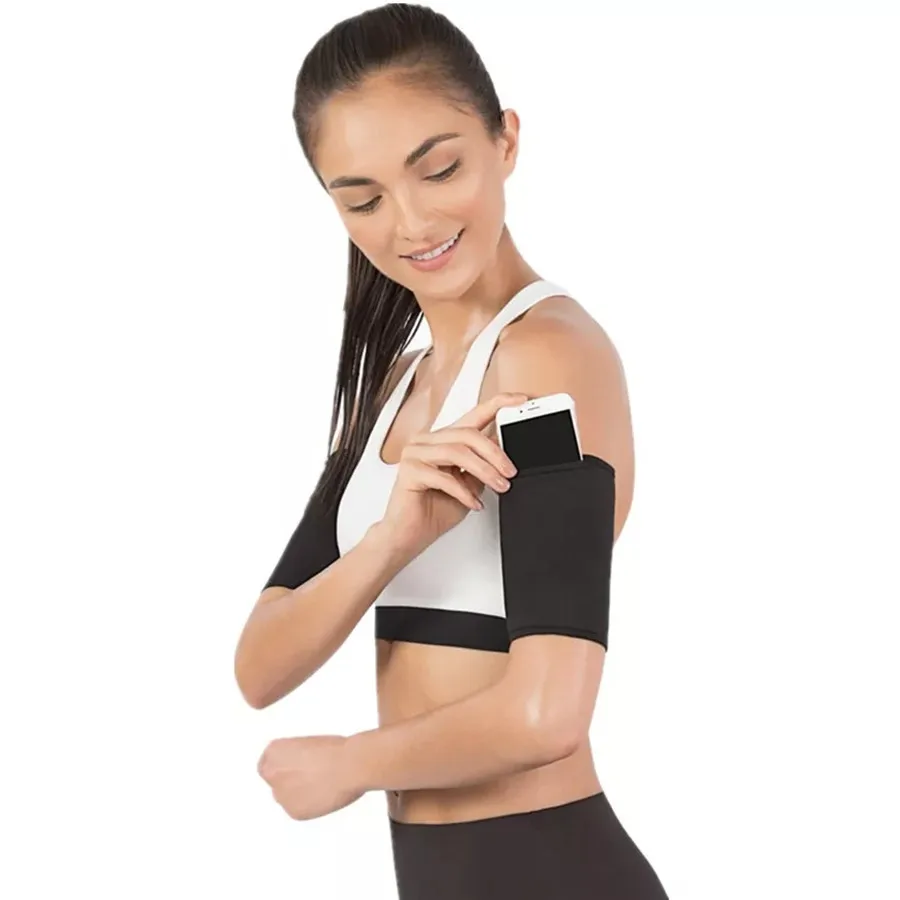 

1 Pair Arm Warmers Sauna Sweat Sports Fitness Womens Slimming Arm Sleeve Control Shapers Running Sleeve Slimmer Trimmer Neoprene