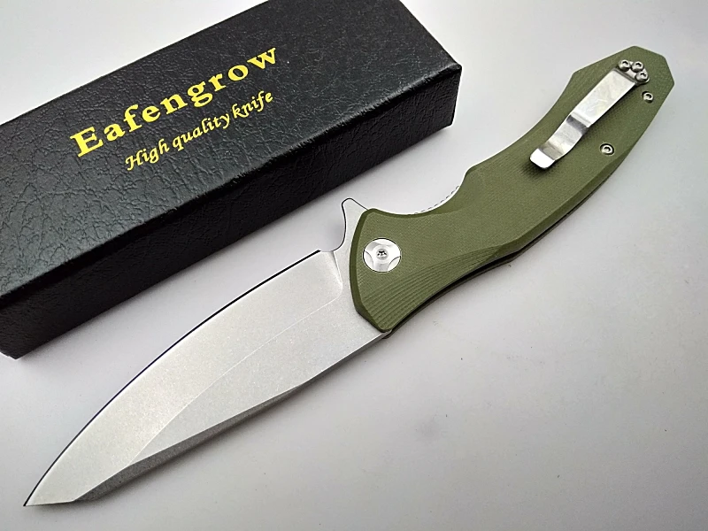 Eafengrow карманный складной нож лезвие G10 Ручка Кемпинг Охота Выживание