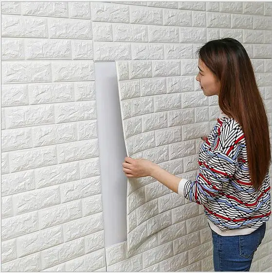 70X15 cm sala Textura de Tijolos À Prova D' Água Adesivo