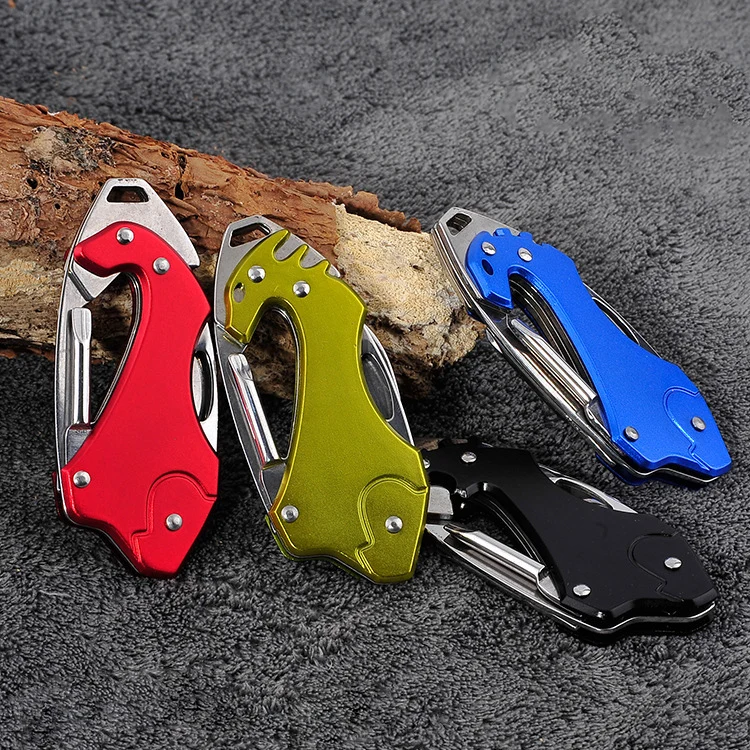 Portable Pocket Multi Tools with Keychain Knife Screwdriver Bottle