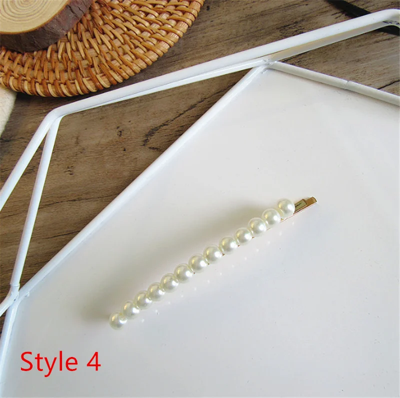 1PC Fashion Pearl Hair Clip Women Hairpin Girls Hairpins Barrette Headwear Hairgrip Hair Accessories Dropshipping New Arrival