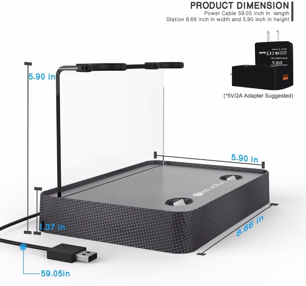 Controller Wireless Magnetic Adsorption Charging